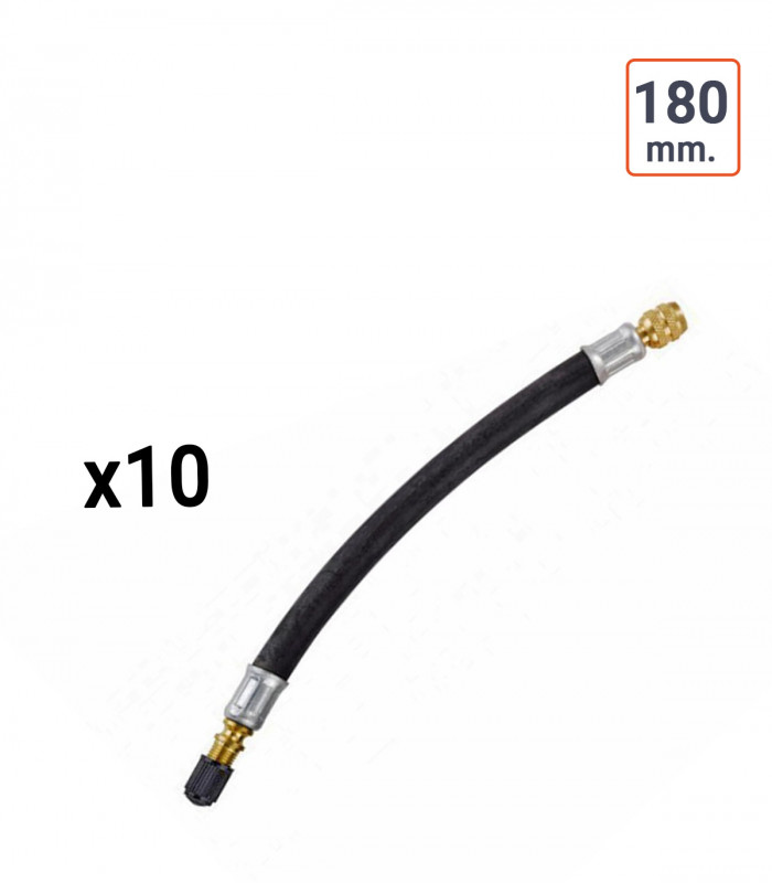 Rallonge de valve souples 180mm type Michelin 723 - par 10 ex.