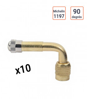 Rallonge coudée 90 degrés métallique type Michelin 1197  - par 10 ex.