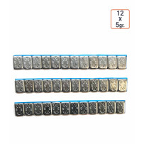 Masses autocollantes 12x5g. - par 50 ex. ou 100 ex.