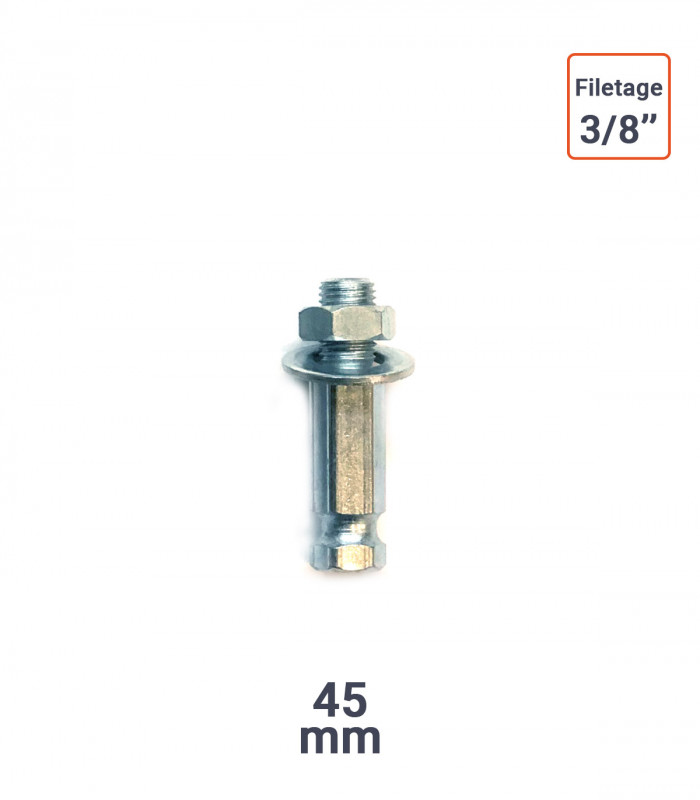 adaptateur porte outils Hex11 pour Rape Cloche filetage 3/8''