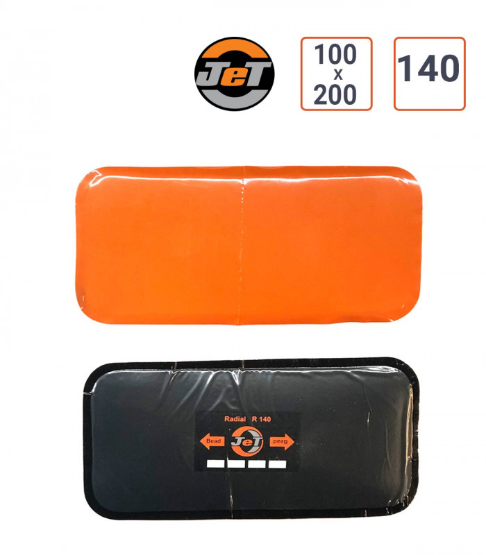SR140 Emplâtre radial en 200x100 mm JET par 5 ex.