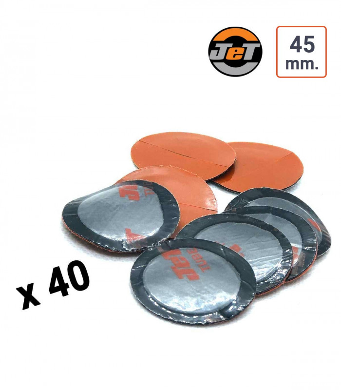 Pièces de réparation chambre à air  JET en 45 mm par 40 ex.