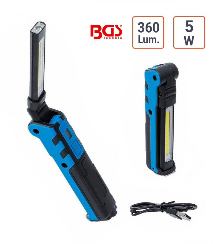 Lampe d'atelier pliable COB-LED 5 W 360 Lumens !