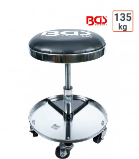 Tabouret d'atelier avec 3 compartiments