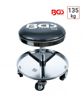 Tabouret d'atelier avec 3 compartiments charge 135 kg