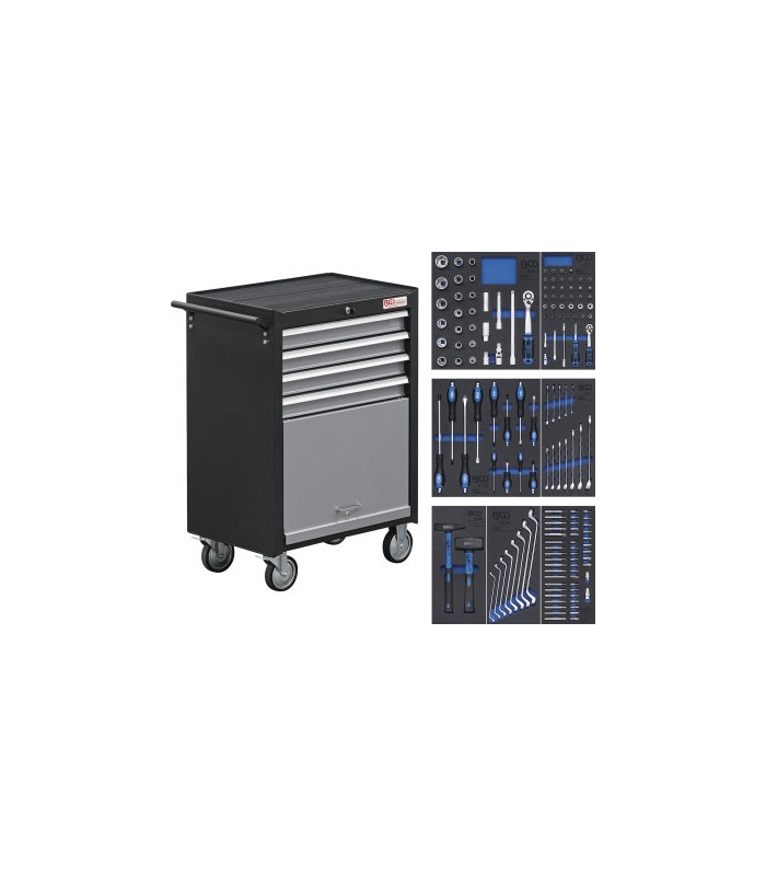 Servante d'atelier 4 tiroirs 151 outils