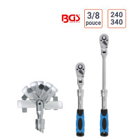 Cliquet réversible extensible 3/8" 240 - 340 mm