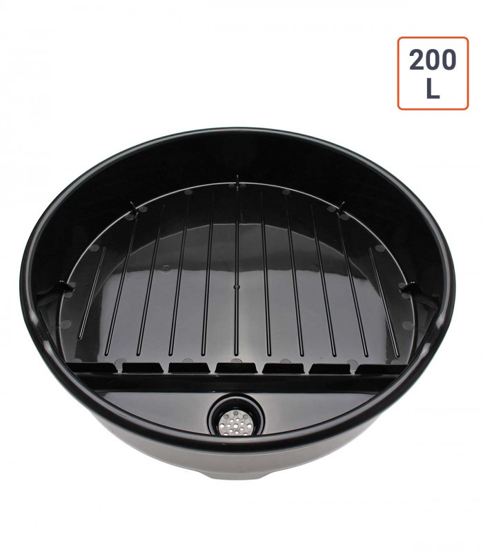 Bac de récupération pour fûts d'huile 200 litres