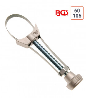 Clé à filtre à sangle acier à ressort de 60 à 105 mm