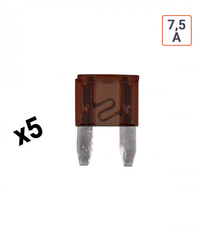 Fusible voiture Mini 7,5A - vendu par 5 ex.