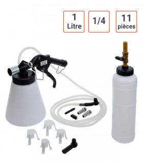 Jeu de purge de freins pneumatique 11 pièces