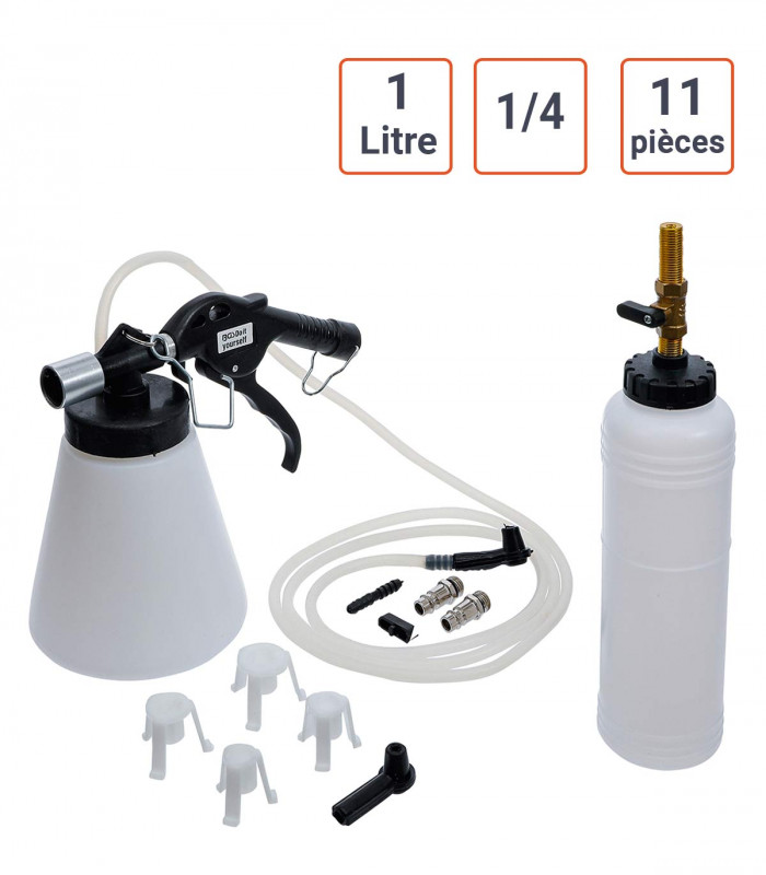 Jeu de purge de freins pneumatique 11 pièces