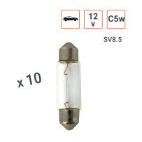 Ampoule Navette C5W 12V 5W - Boite de 10 ex.