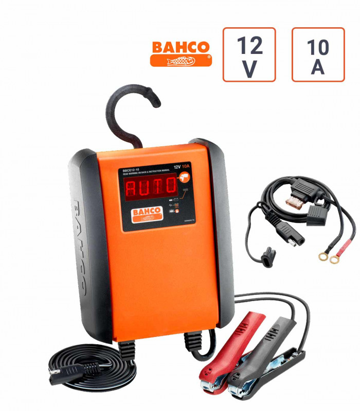 Chargeur de batterie Mainteneur de charge automatique 10A - 12V - Bahco