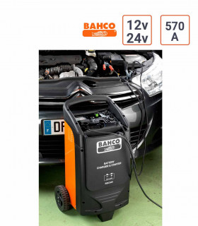 Chargeur démarreur de batterie sur roues  570A - Bahco