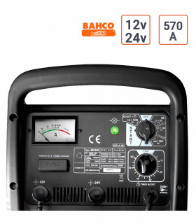 Chargeur démarreur de batterie 570A en 12V et 24V - Bahco