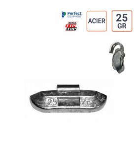 Masses ACIER de 25 gr.  boite de 100 ex.