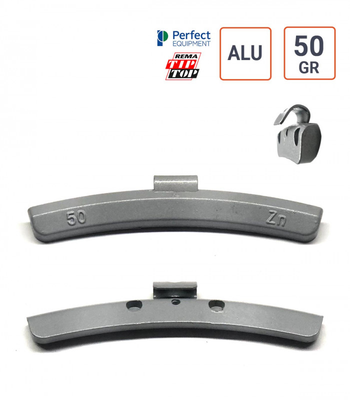Masses ALU de 50 gr. boite de 50ex.