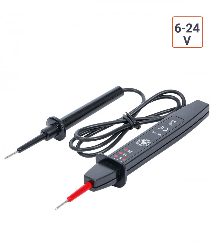 Testeur de tension 6V - 12V - 24 V