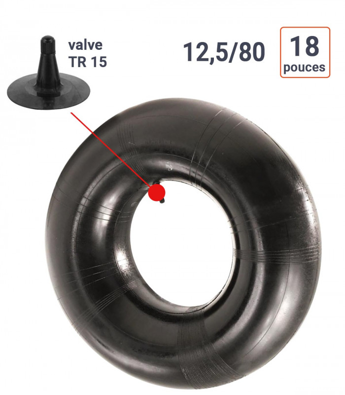 Chambre à Air 12,5/80-18 valve TR15