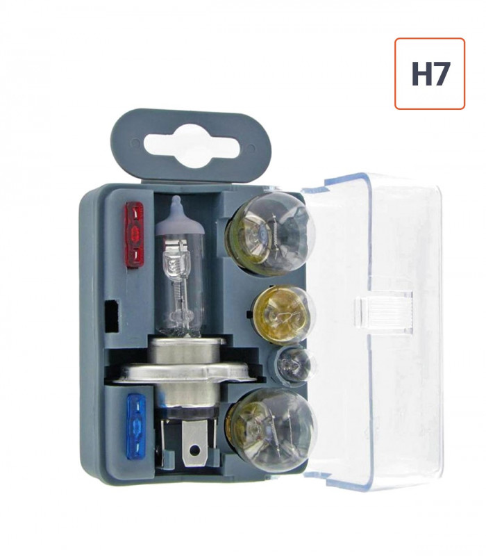 coffret de secours H7 - 5 lampes + 2 fusibles