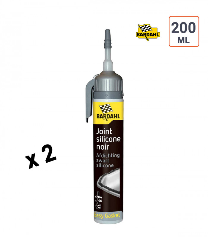 Lot de 2 Joints Silicone NOIR Bardahl - 200 ml