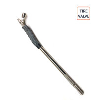Tire valve en metal avec protection plastique