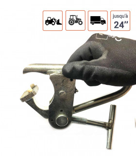 Pince étau pour talon pneus PL Agri