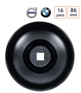 Cloche à filtre à huile 86 mm pour BMW, Volvo