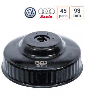 Cloche à filtre à huile 45 pans 93 mm pour pour Audi TDI, VW