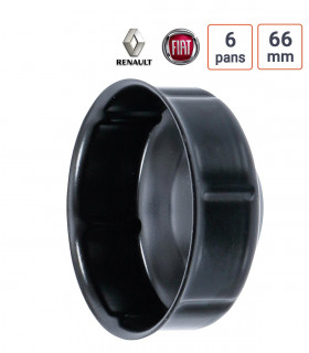 Cloche à filtre à huile 66 mm pour Fiat, Renault