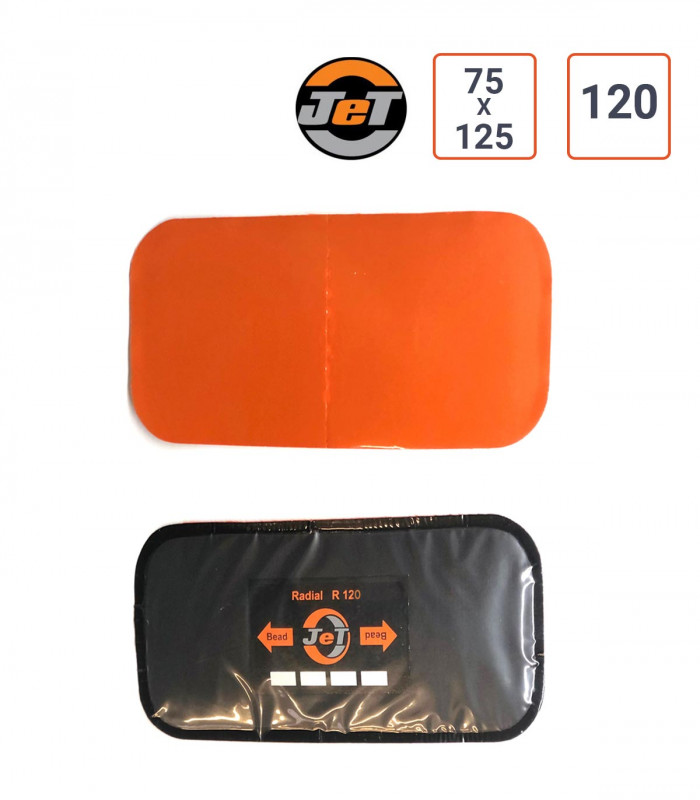 SR120 Emplâtre radial en 125x75 mm JET par 10 ex.
