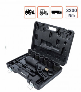 Démultiplicateur de roue 3200 Nm + 7 clés à chocs