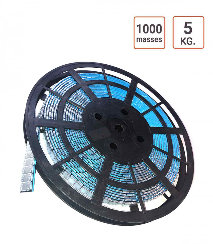 Rouleau masses autocollantes 5KG  (5G. X 1000)