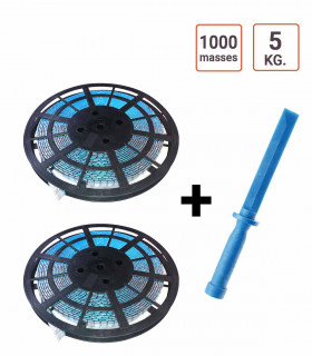 Pack 2 Rouleaux de masses adhésives 5KG + Spatule décolle masses.