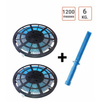 Pack 2 Rouleaux de masses adhésives 6KG + Spatule décolle masses.