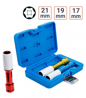 Coffret Douilles à choc 1/2  150 mm 17 19 21 mm