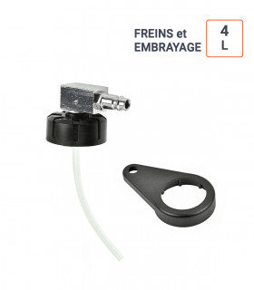 Purgeur de freins et d'embrayages embout et clé