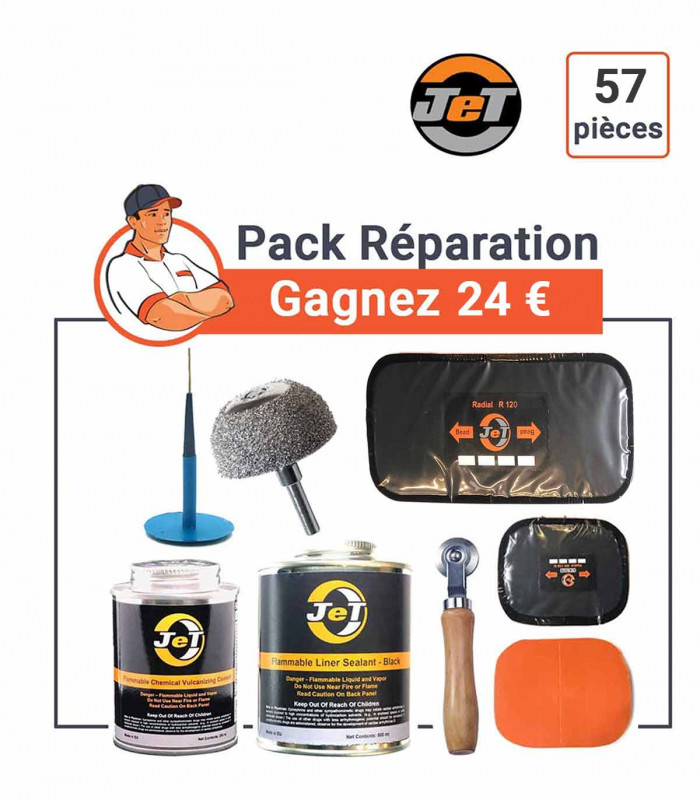 Pack réparation pneus JET - le Top à prix Gagnant.