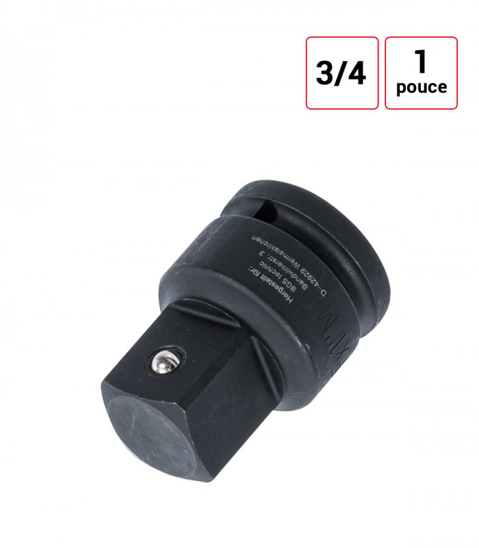 adaptateur-réducteur 3/4 femelle vers 1 pouce male