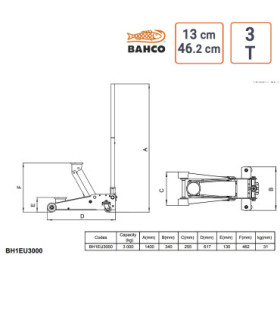 schema Cric 3 Tonnes BAHCO