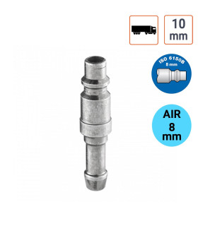 Embout Prevost profil IRP8 passage 8 mm pour tuyau flexible 10 mm intérieur