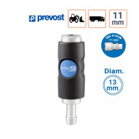 Raccord Rapide Prevost S1 Profil 11mm tuyau de 13 mm intérieur