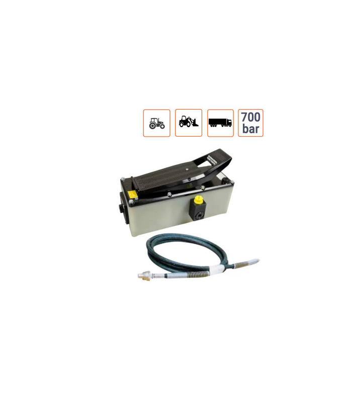 Pompe Hydraulique 700 bar avec flexible haute pression pour détaloneur