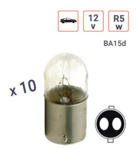 Ampoule R5W 12V Tube Culot...