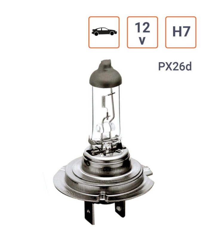 Ampoule H7 12V 55W Culot PX26d sous blister À L'UNITÉ