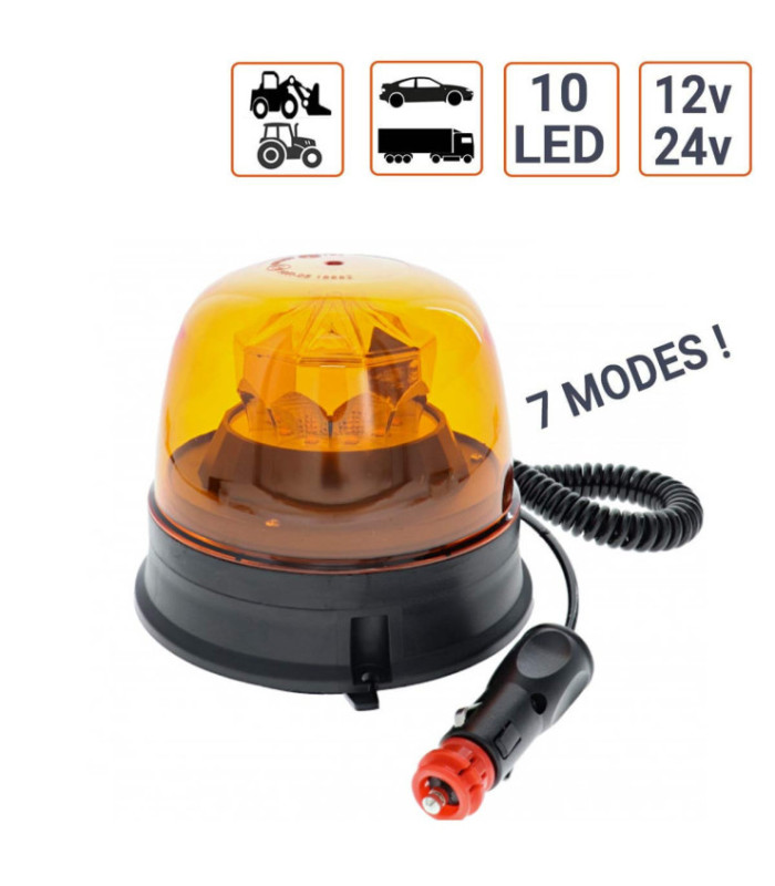 Gyrophare LED MAGNETIQUE 12/24V