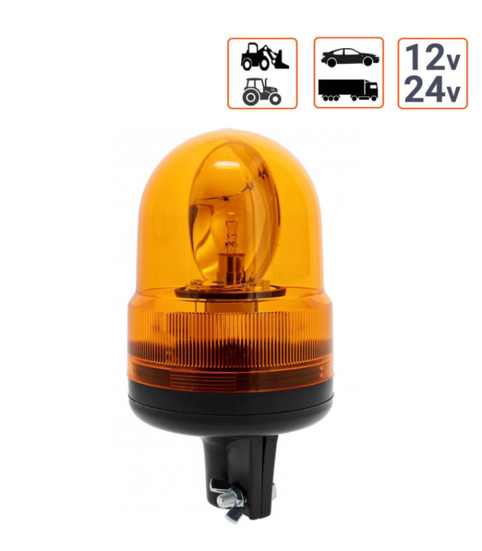 Gyrophare H21 type 420 12v/24v sur embase rigide