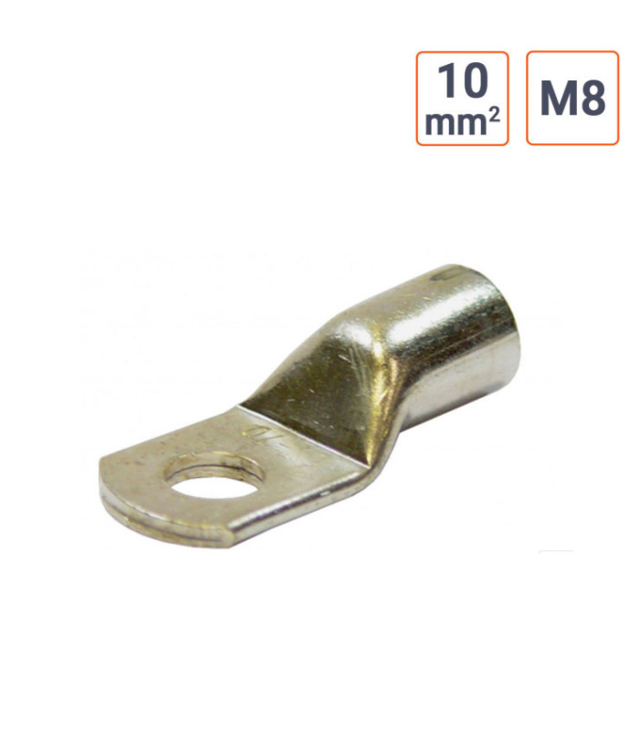 Cosse à souder - sertir 10 mm type M8 sachet de 25 pièces