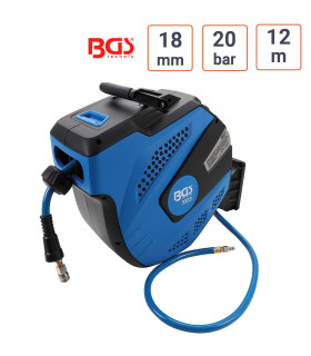 Enrouleur Air Automatique 12m 20 Bar tuyau 18 mm